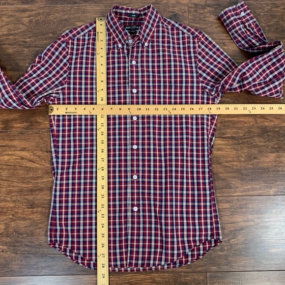 J. CREW MERCANTILE L/S Plaid Flex Slim Fit Shirt - Picture 6 of 6